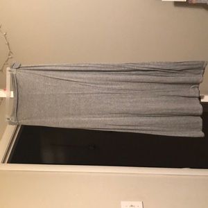 Gray maxi skirt